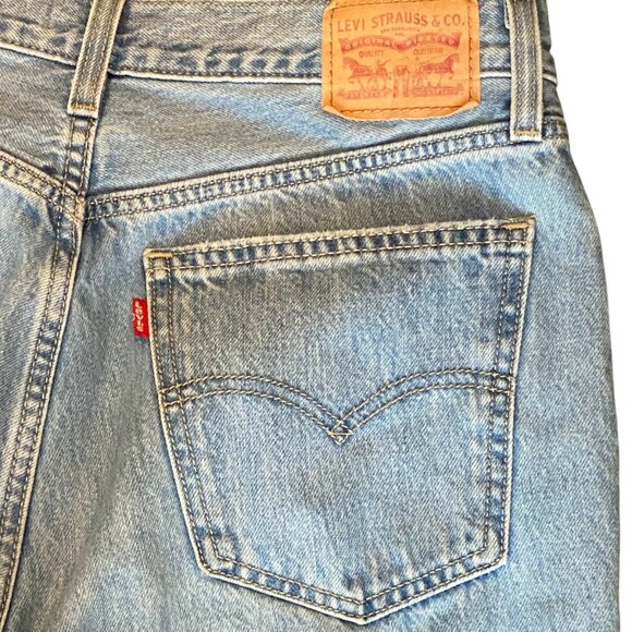 Levi's Low Pro Straight Blue Jeans 31x30 tagged sz 28 #117R - Picture 6 of 11
